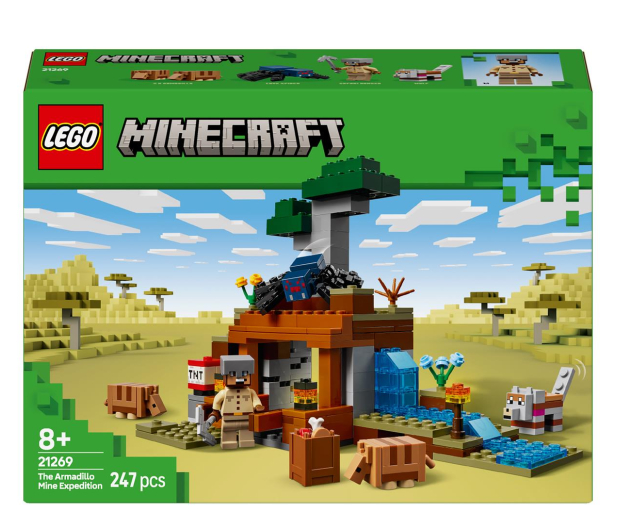 LEGO Minecraft 21269 Wyprawa do pancernikowej kopalni - 1284212 - zdjęcie